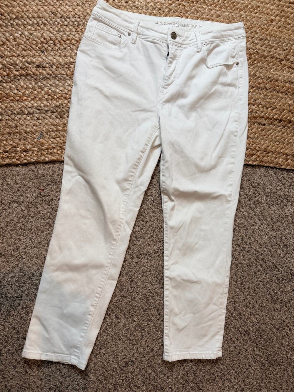Chicos, so slimming girlfriend crop XS white jeans, 3613
